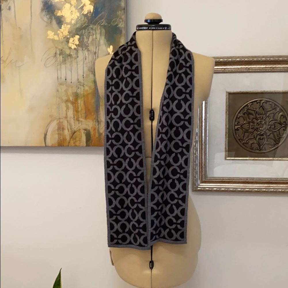 Coach Reversible Merino Wool Scarf
